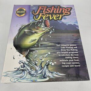 Vintage Deluxe Fishing Fever PC Win 95 3.1 Software New Sealed Lake & Deep Sea